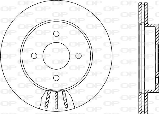 OPEN PARTS Тормозной диск BDA2131.20